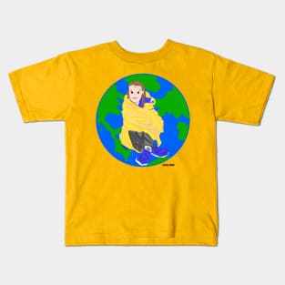 greta thunberg earths Kids T-Shirt